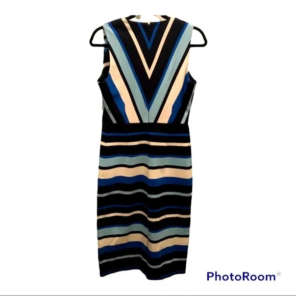 Banana Republic | Chevron Print Ponte Knit Dress - Picture 5 of 5